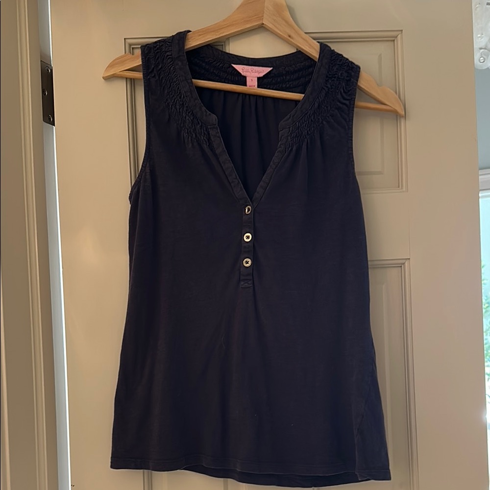 Lilly Pulitzer Navy Top